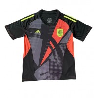Camisa de time de futebol Espanha Goleiro Replicas 1º Equipamento Europeu 2024 Manga Curta